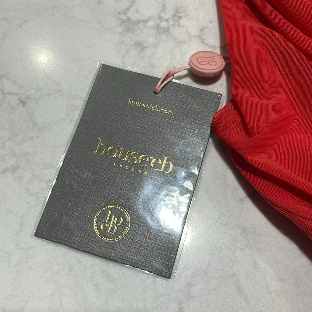 NWT‎ House of CB Valentina Scarlet Asymmetric Cutout Midi Dress Sz Small + $255 - Image 9