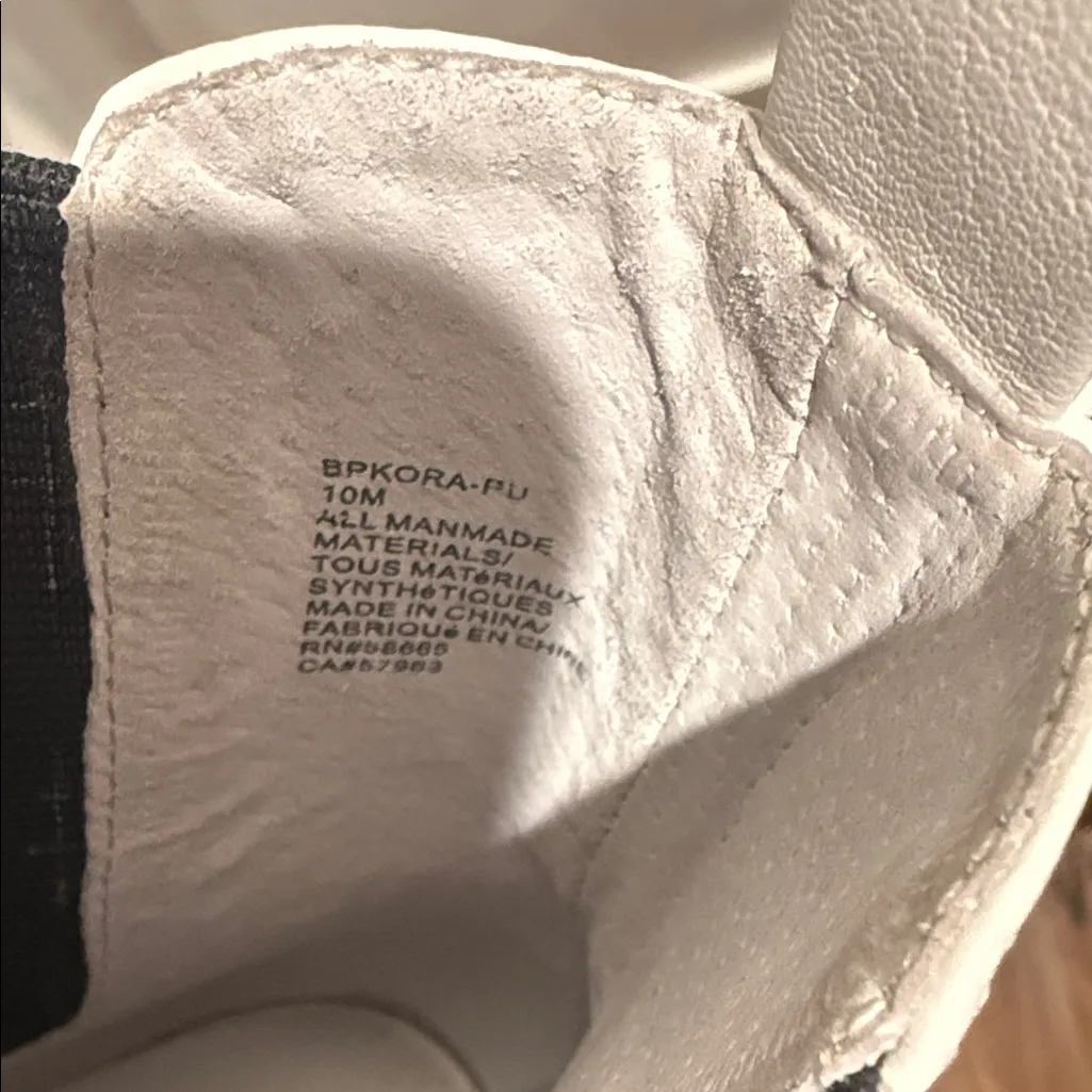 White Leather Ankle Boots Size 10 - Image 5