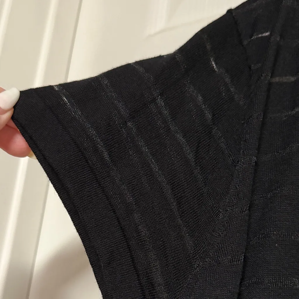 August Silk  Black Cardigan - Image 2