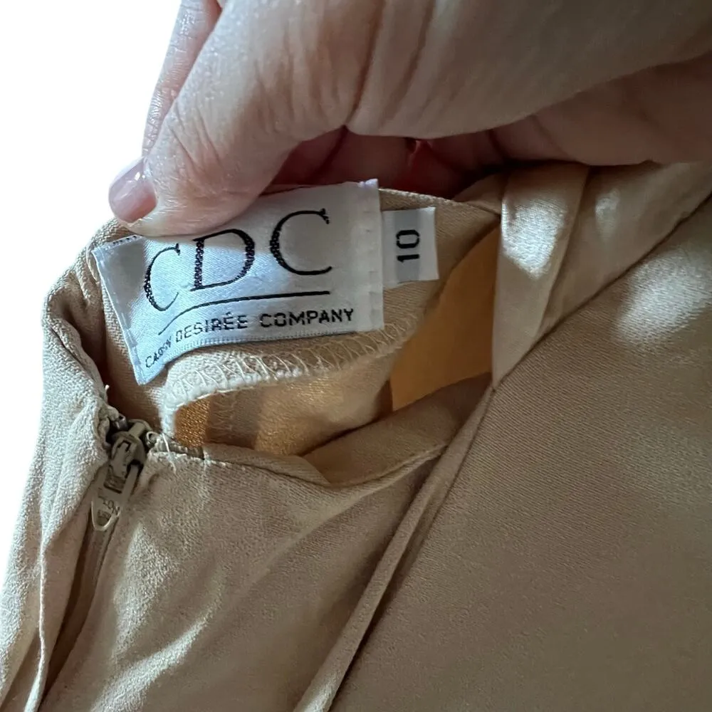 Vintage gold cross back gown Size M - Image 5