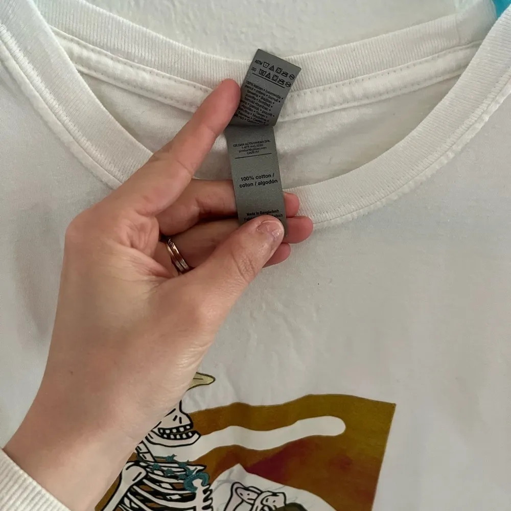 Marlboro Cowboy Killer Skeleton White T Shirt Size Small - Image 4