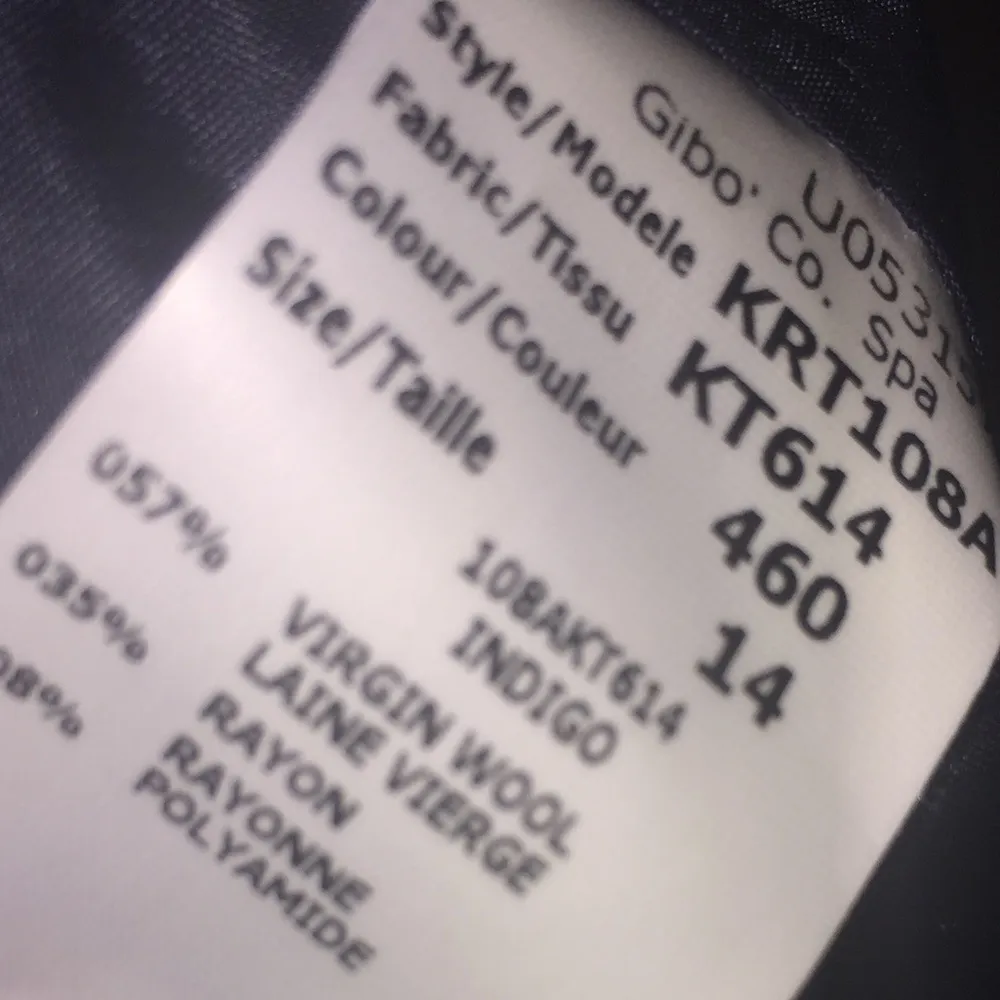 Michael Kors Wool Blend Navy Slit Pencil Skirt - Image 5