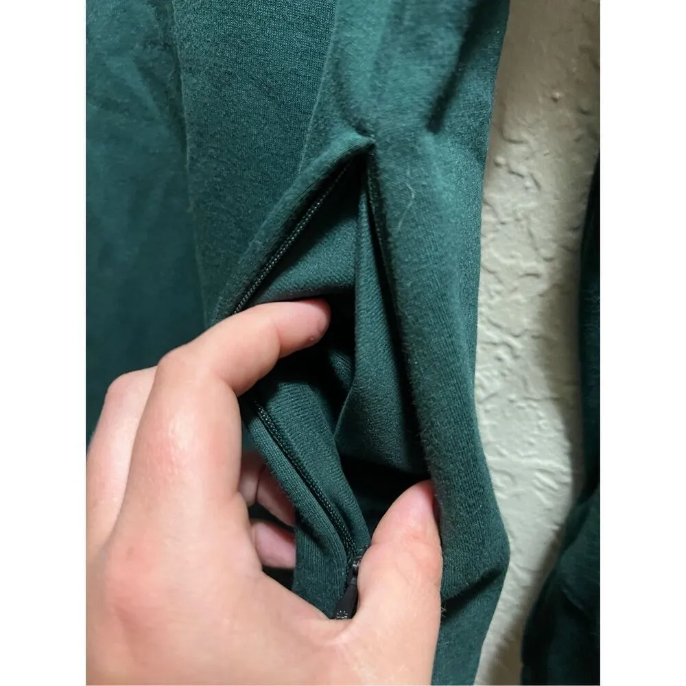 Athleta Green Sweatshirt Dress With Pockets Woman’s Size Small - Image 4