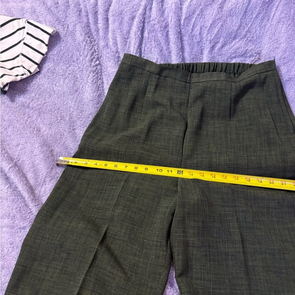 Vintage 2 Piece Pants Suit from Danny & Nicole Size 14 Dark Olive Green - Image 8