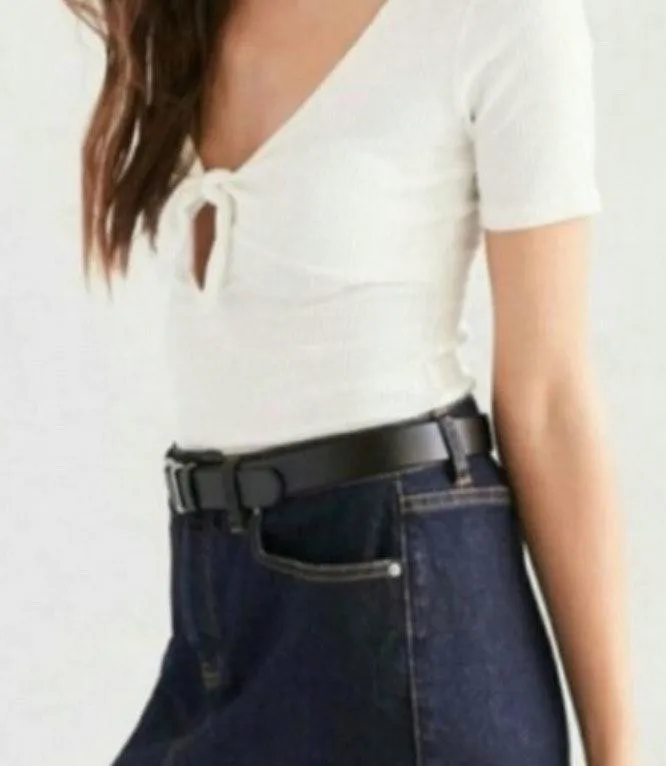 Cute bow tie front crop top - Image 3