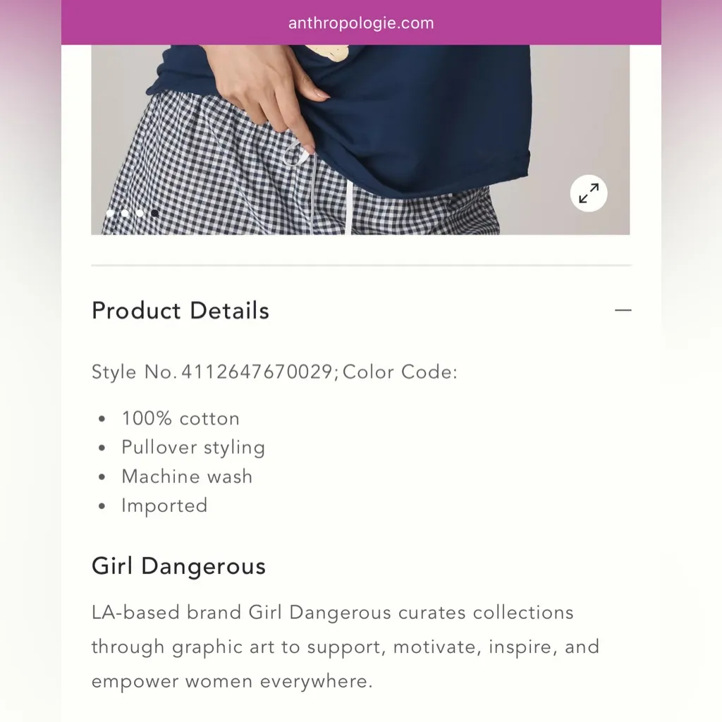 NWT Girl Dangerous Main Squeeze Graphic Tee size small from Anthropologie - Image 5