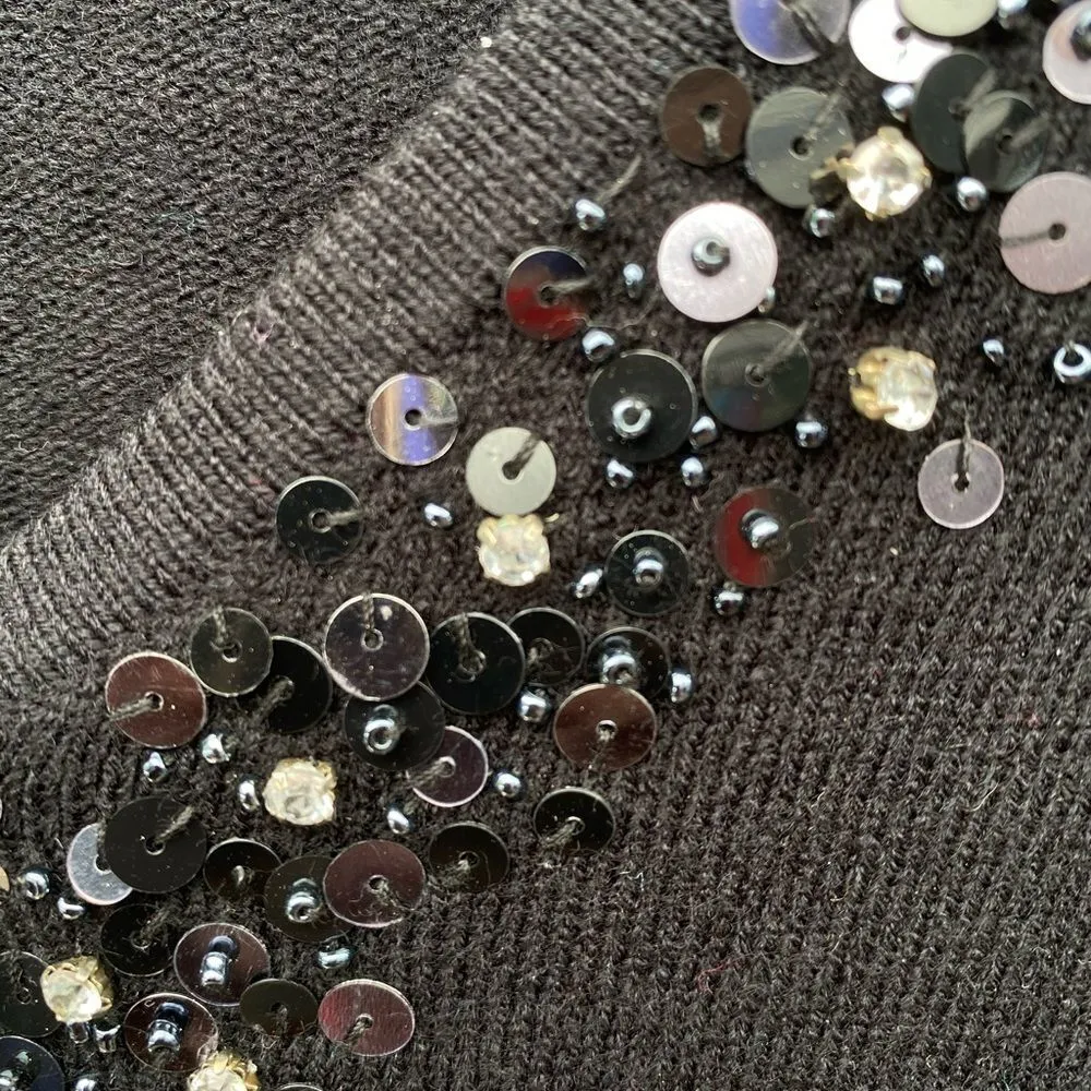 Jaclyn Smith Beaded‎ Cardigan Sweater - Image 2