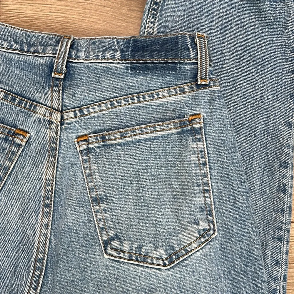 Abercrombie & Fitch 90’s Straight Ultra High Rise Curve Love Blue Jeans Size 27 - Image 6