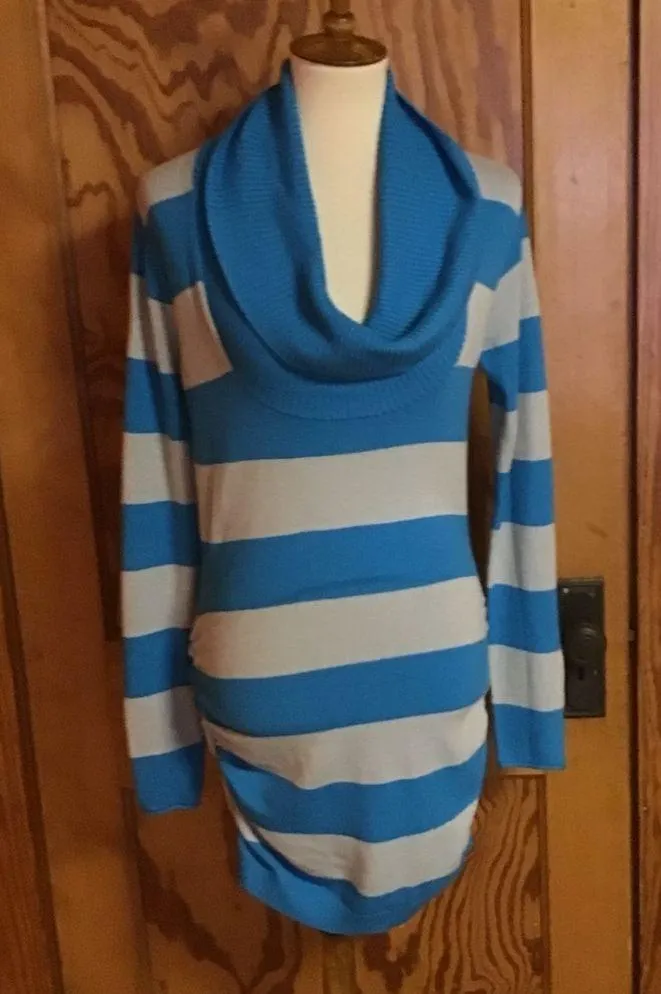 Retro Y2K striped sexy sweater dress Size L - Image 5