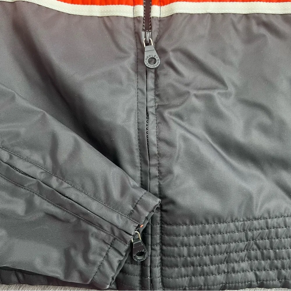 Harley Davidson 2000s Cropped Moto Jacket in Black Small - Image 7