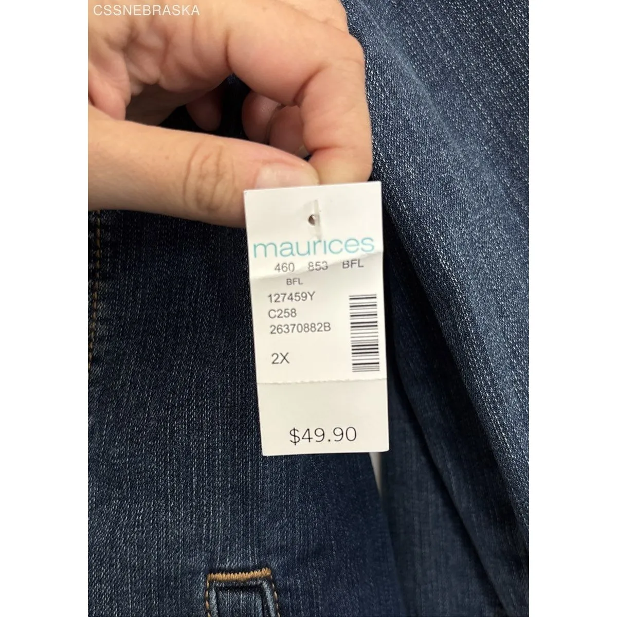 Maurices Blue Women Denim Jacket -‎ Size 2XL - Image 6