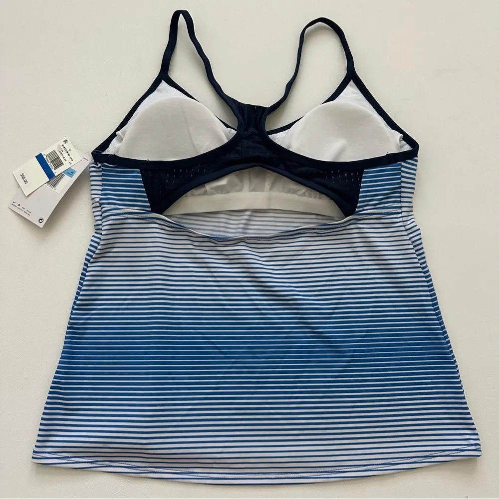 Nike Women's Racerback Tankini Top-Stripe Size M - Image 10