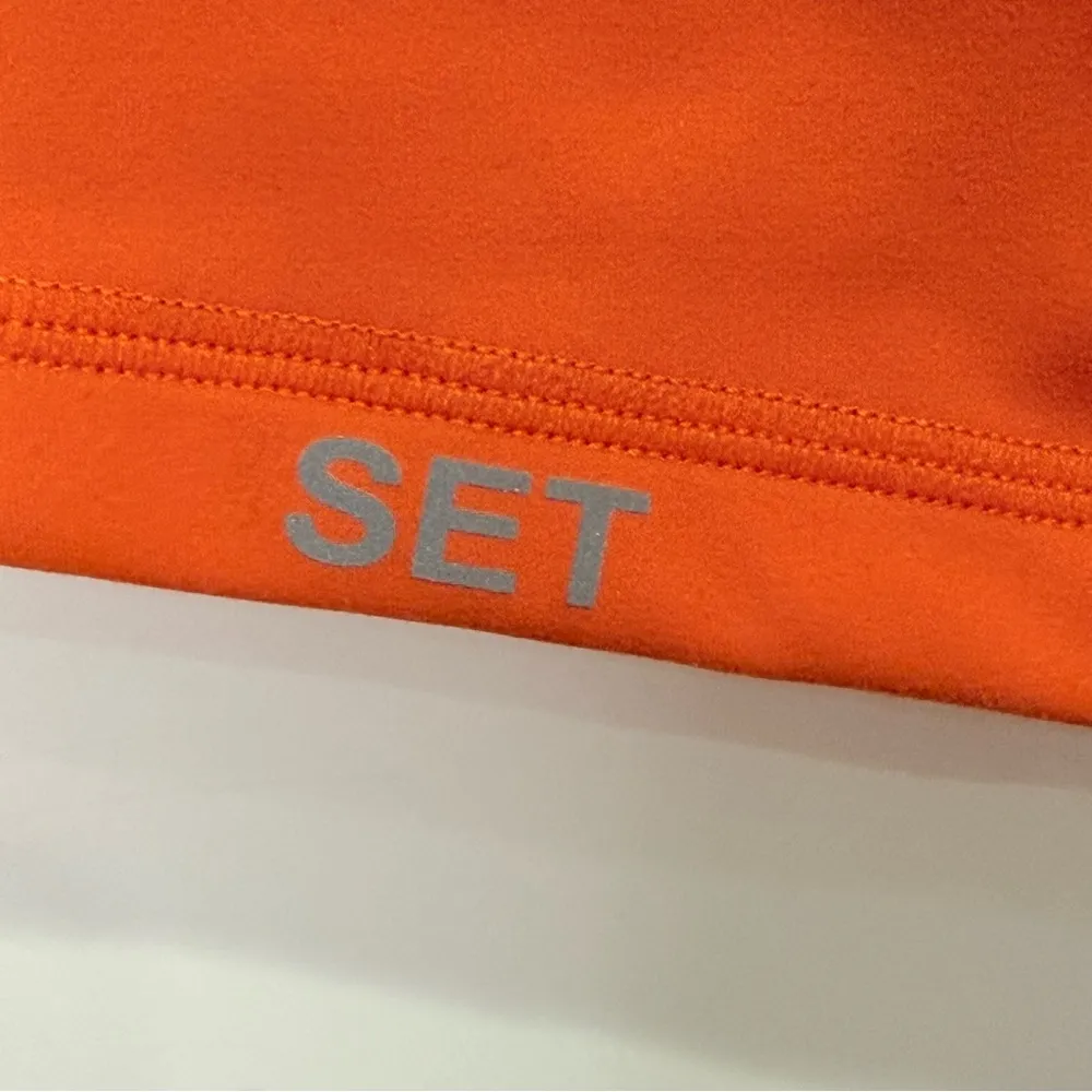 Set Active X Madelyn Cline Sportbody Bike Shorts Golden Hour Orange Large Rare - Image 4