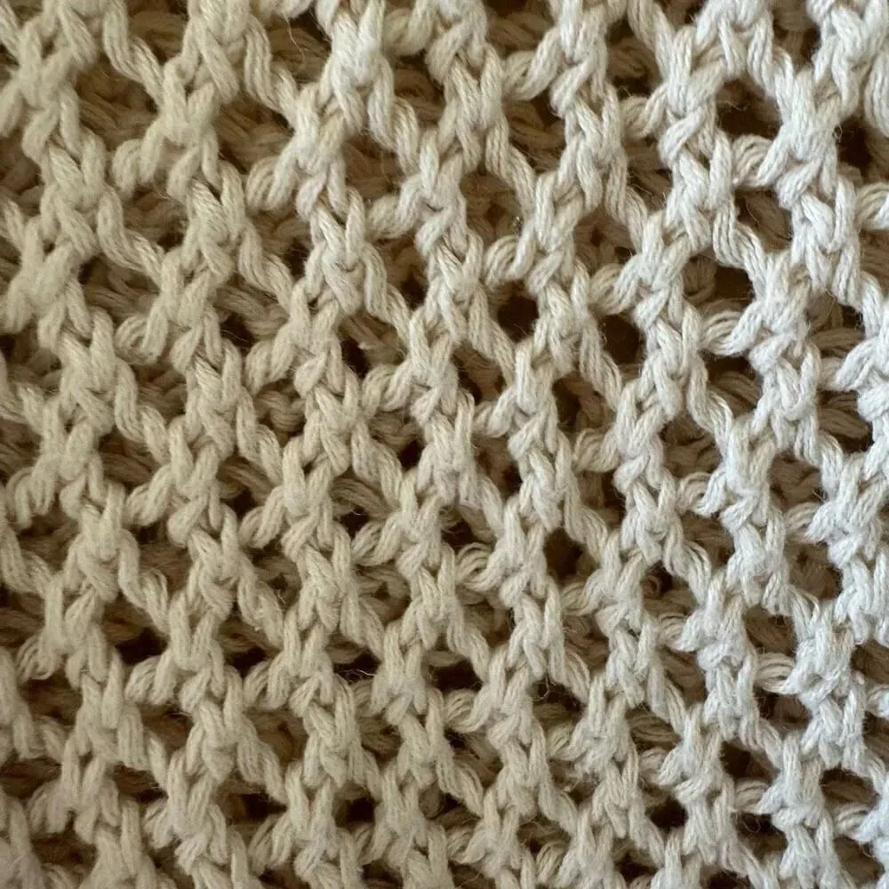 Huntington Ridge Ramie Cotton Cream Botton Boho Festival Crochet Vest M # 2244 Size M - Image 8