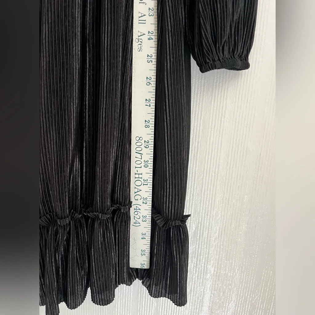 Emma & Michele Black Long Sleeve Dress - Image 7