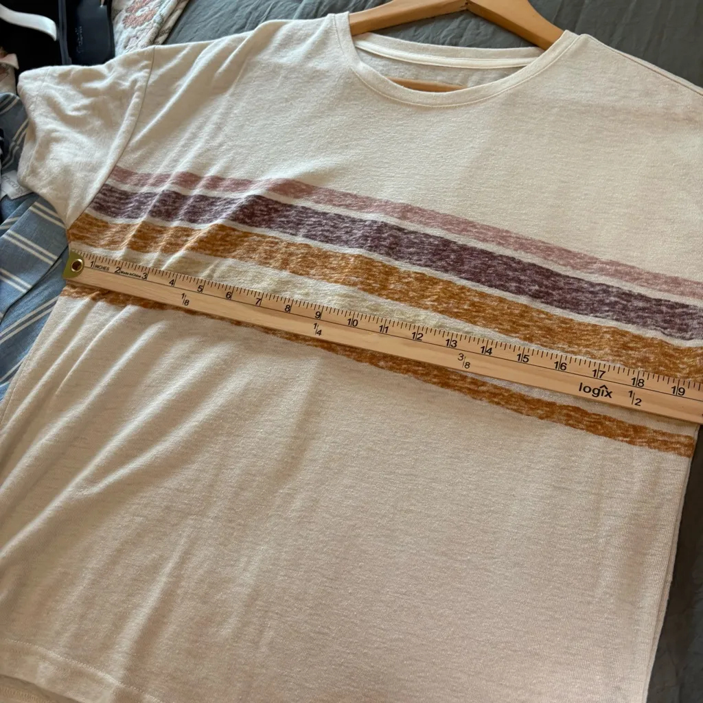 Altar’d State Dusty Sunrise Linen Blend Tee. Size Medium. - Image 8