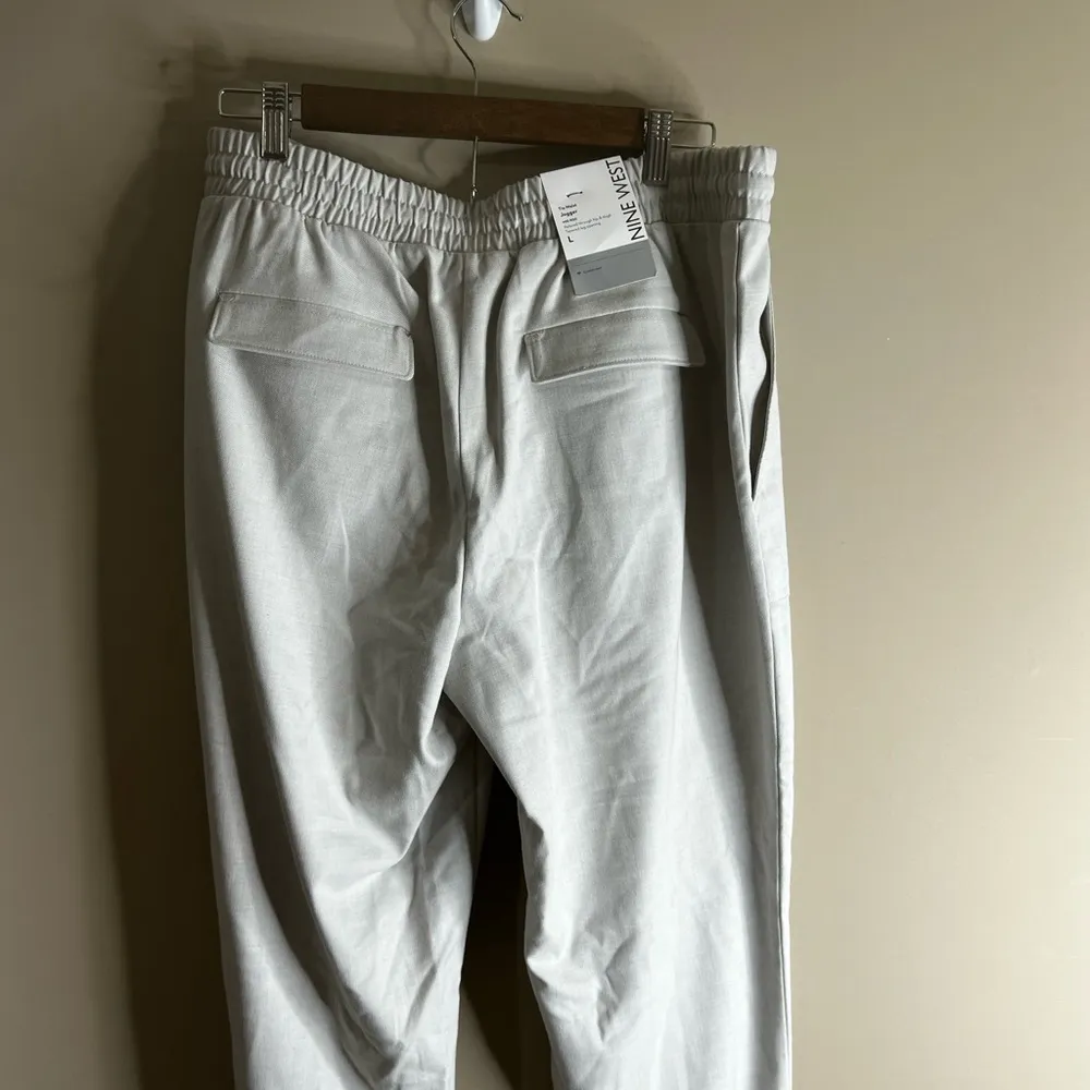 NWT Nine West tie waist jogger size large gray - Image 7