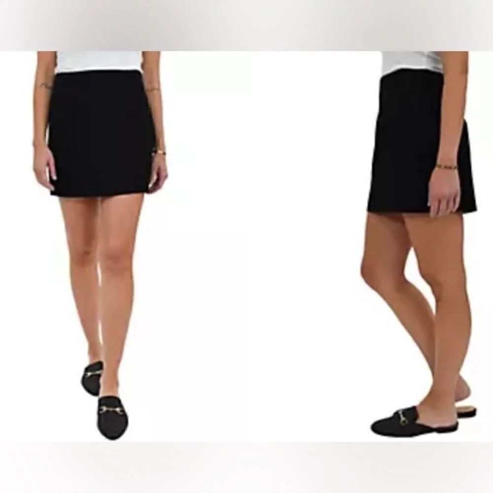 #115 DR2 Black Ruffle Waist Skort Black Size XL - Image 2