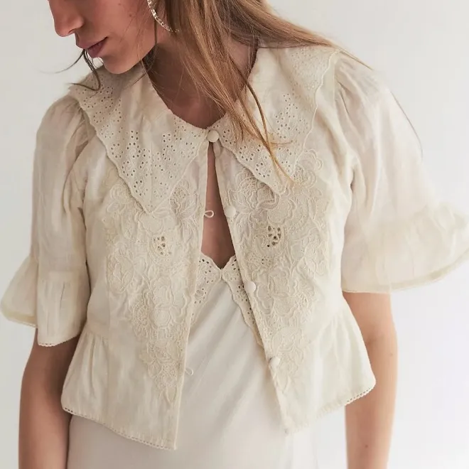 Free People Ethereal Dainty Lace Sweet Tea Midi Slip Dress Bed Jacket Set XL NWT - Image 5
