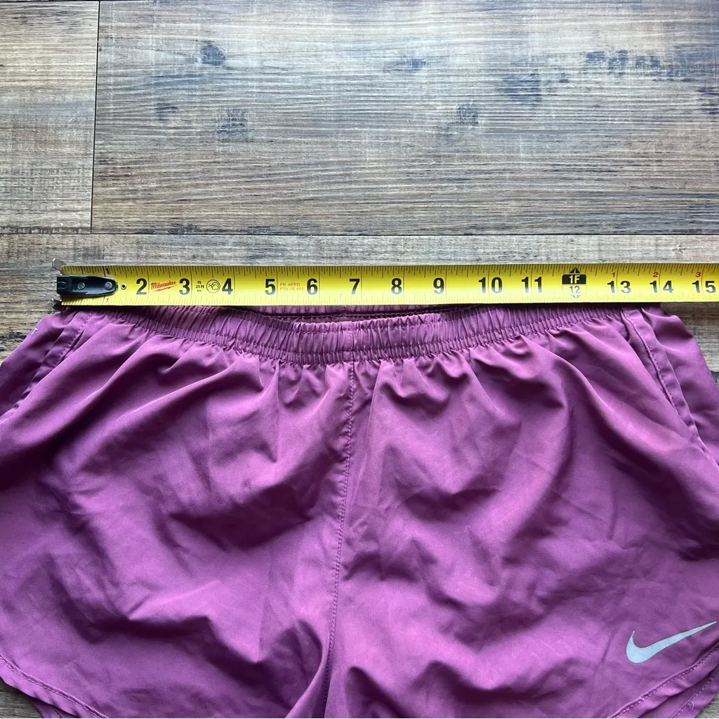 Nike Running Womans Pink Dri-Fit Shorts Activewear Workout Casual Size Medium - Image 3