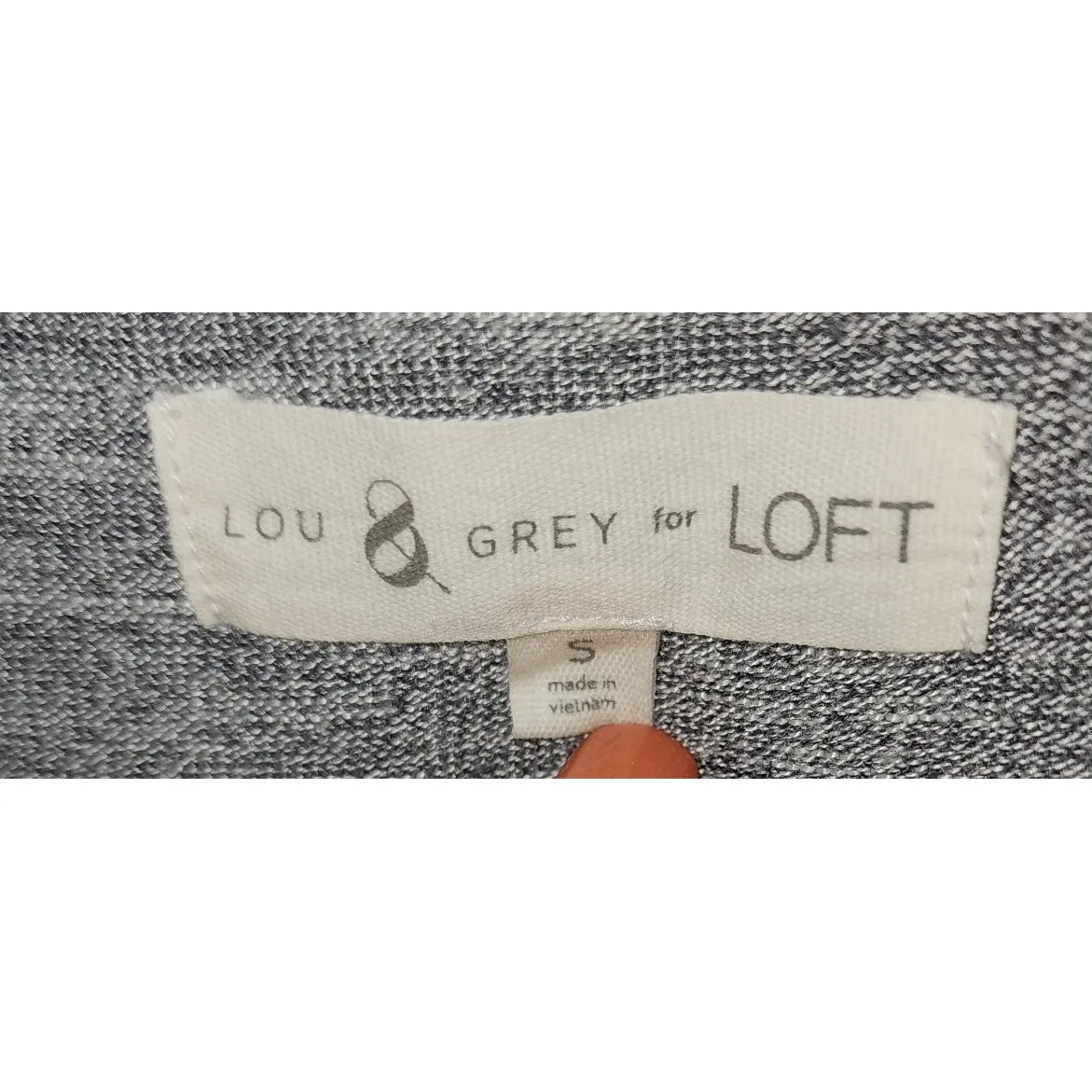 Lou & Grey for LOFT Cowl Neck Sleeveless Tunic Top Casual Gray‎ - Image 4