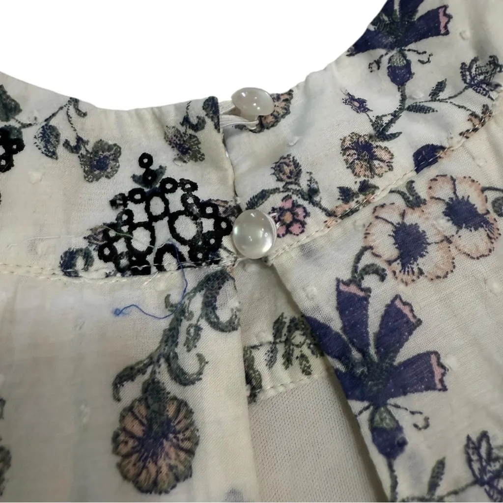 Blue Rain Ivory Floral Sleeveless Halter Dress - Image 9