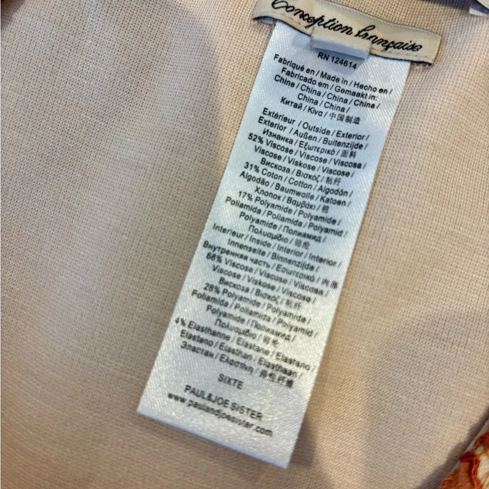 Paul & Joe Sister Peach Lace Bellini Dress Anthropologie EUC - Image 8