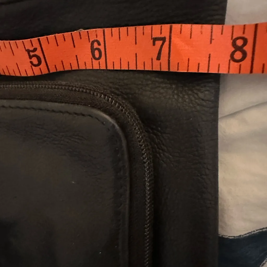 Fossil Black Leather Crossbody Bag Purse - Image 8