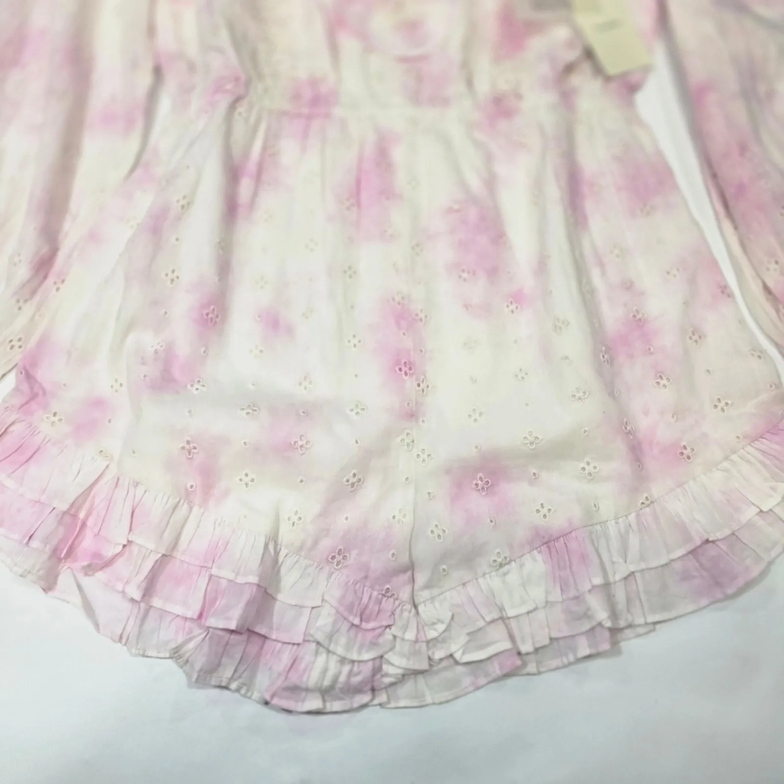 Tularosa Jordan Romper in Fuchsia Tie Dye Medium - Image 4