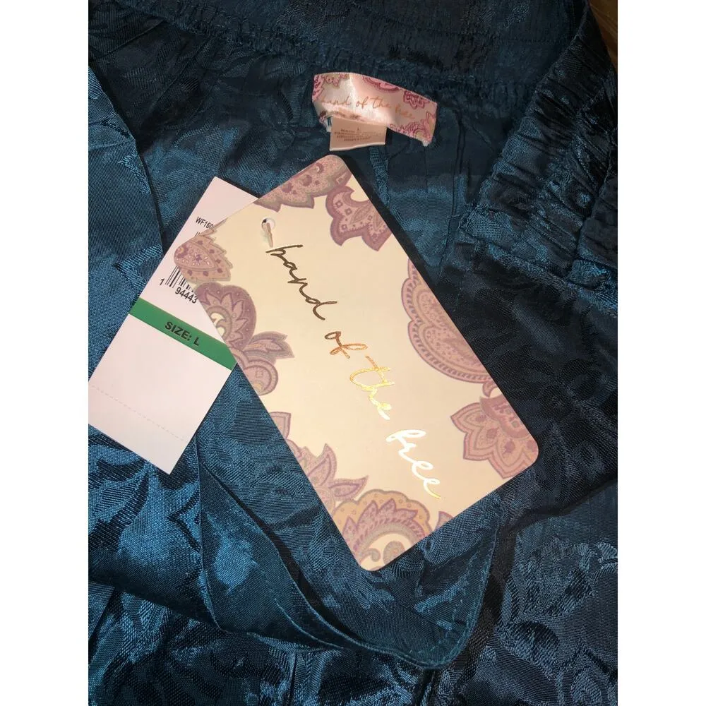 Band of the Free NWT Women's Celene Deep Teal Layered Midi Skirt - Image 11