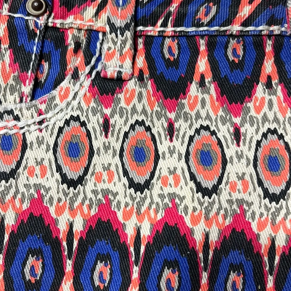 1st Kiss Shorts Denim Tribal Jean Shorts Colorful Womens 5 - Image 6