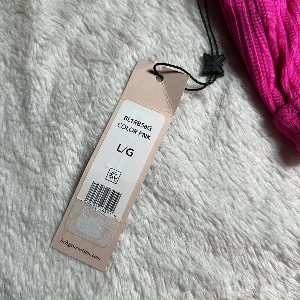 BCBG Passion Pink Cut Out Bralette Bikini Swim Top Large NEW BGBGeneration - Image 7