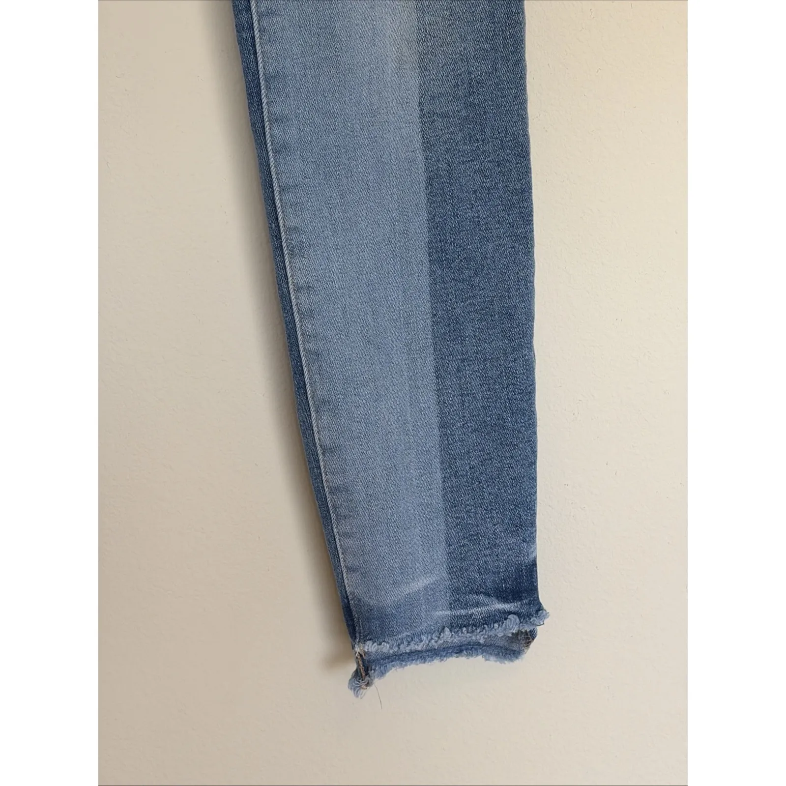 DL1961 Colorblock MARGAUX Instasculpt Ankle Skinny Stretch Denim Jeans Womens 25 - Image 4