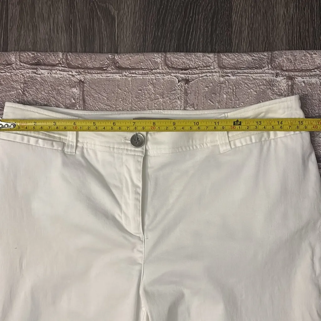 Chico’s White Jeans 0 Short Costal Minimalist Preppy Festival Boho Party Casual - Image 5