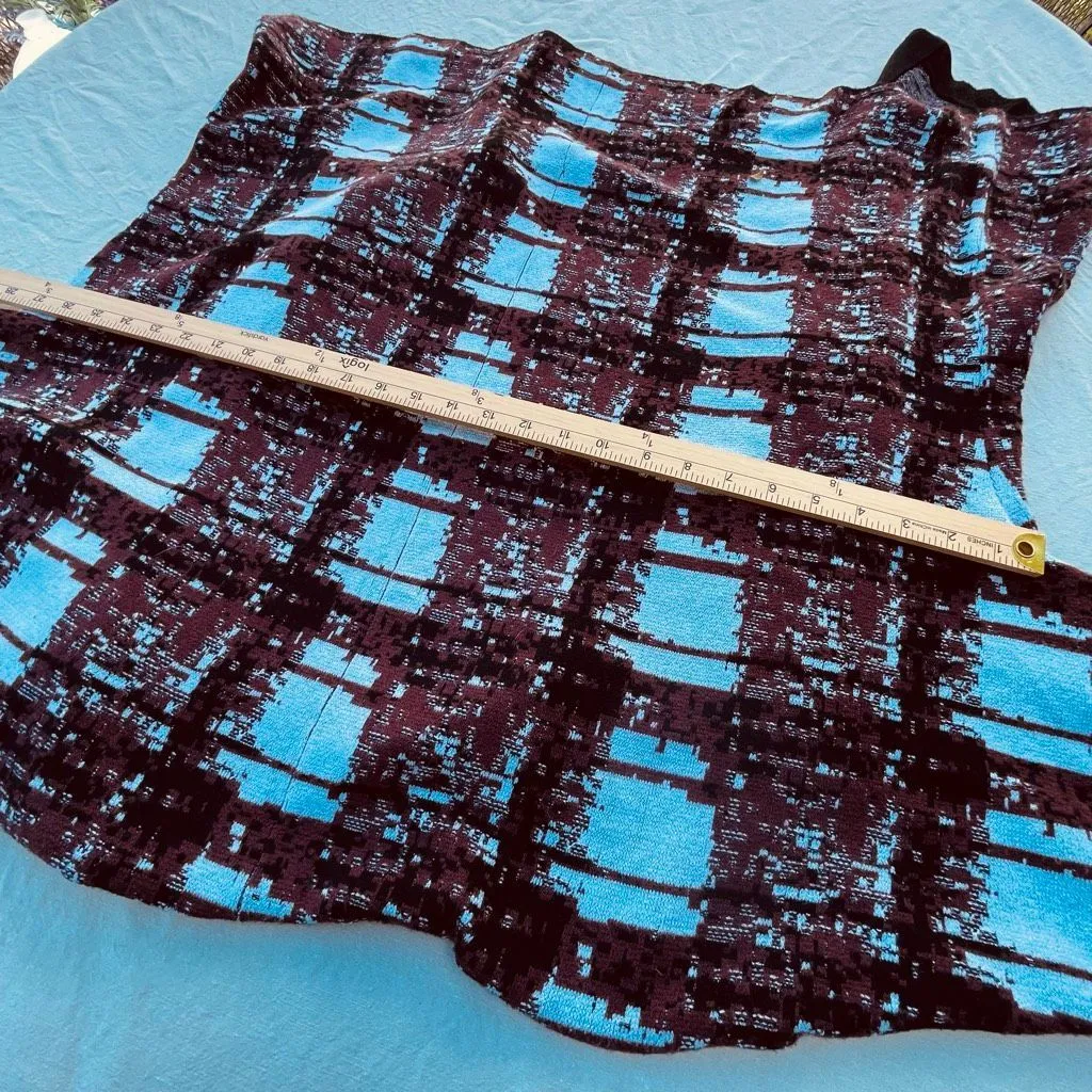 Ming Wang size L/XL oversized abstract print one hook closure cardigan. - Image 4