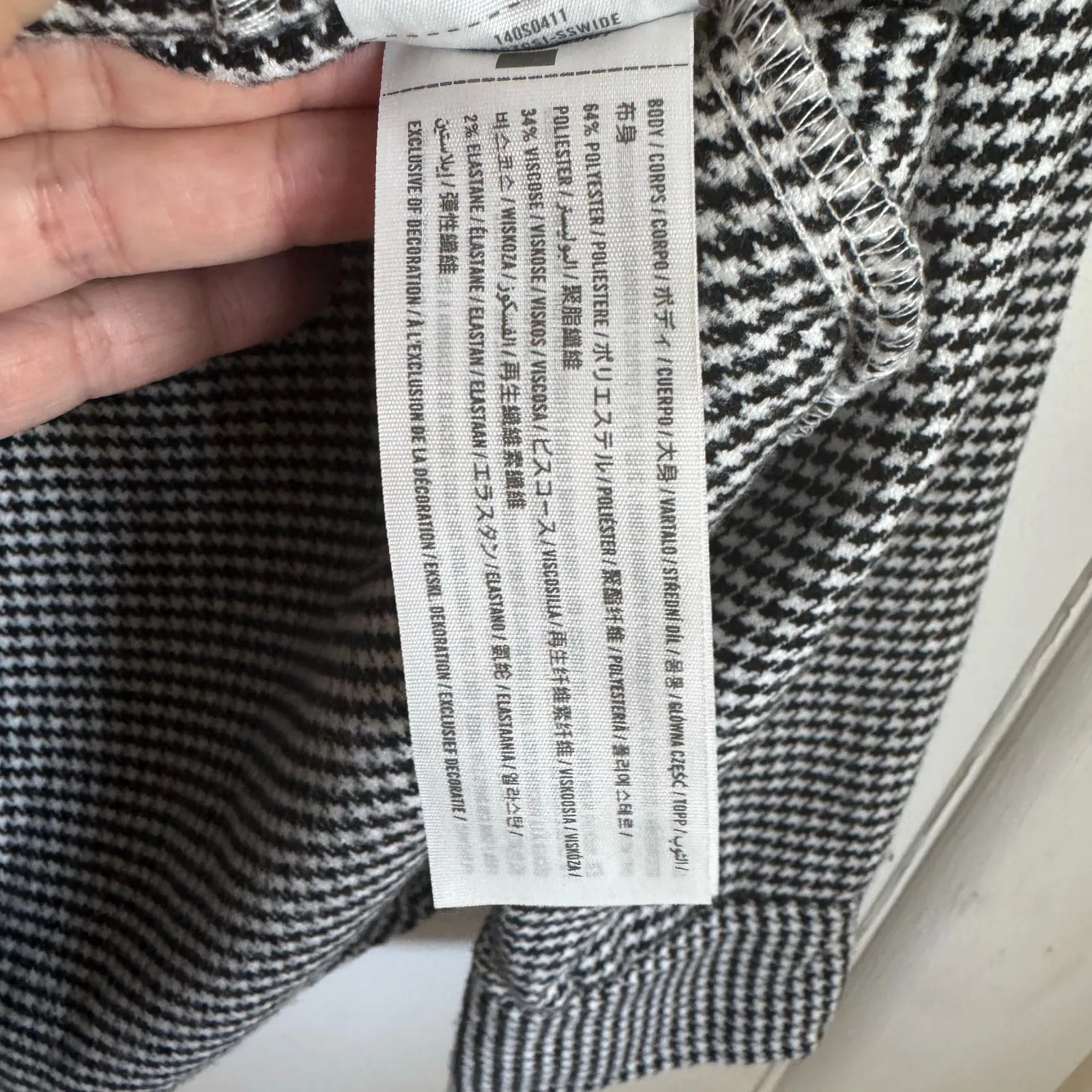 Abercrombie & Fitch Womens Oversize Soft A&F Collection Houndstooth Flannel XS - Image 6