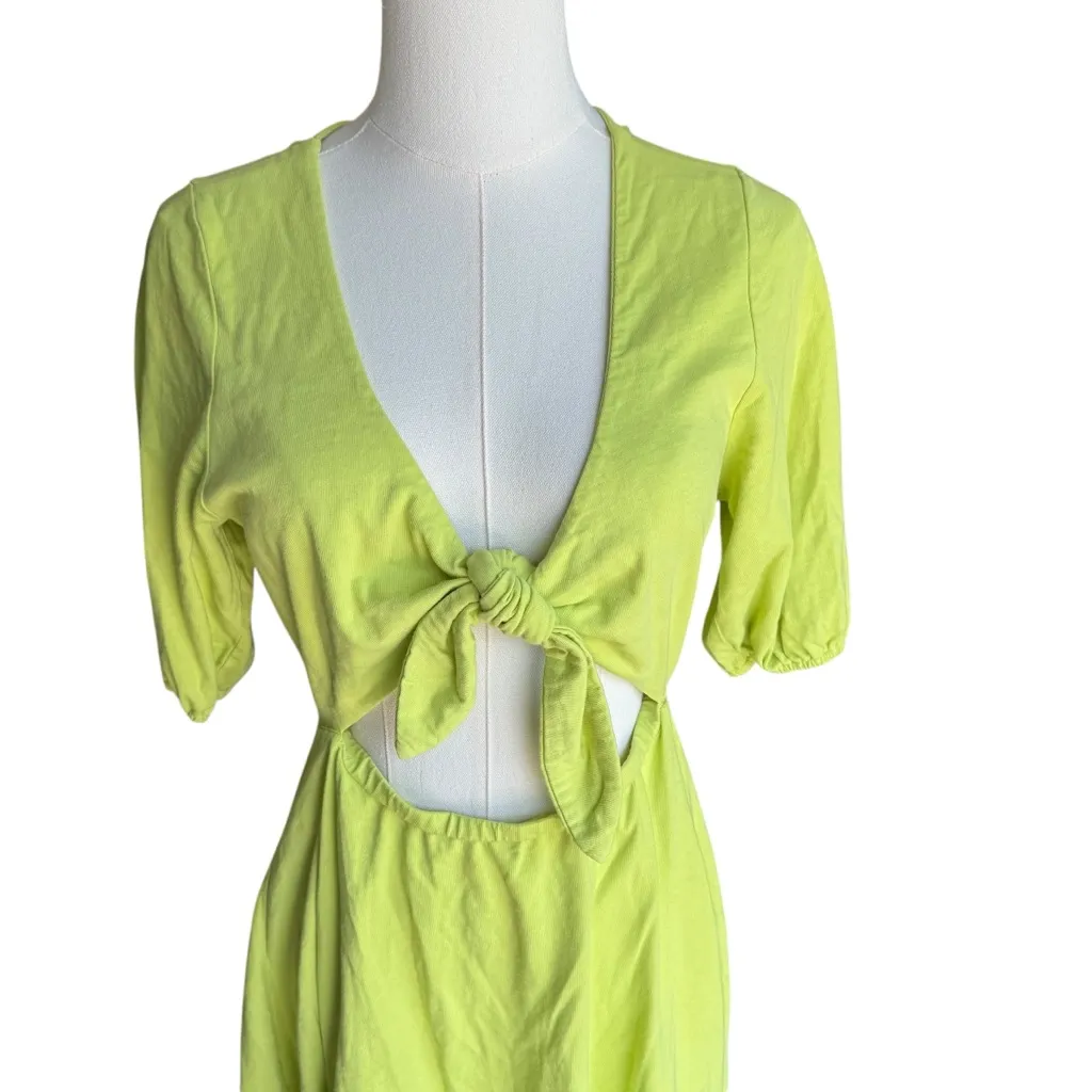 Lovers & Friends - NWT Tirzah Lime Green Cut Out Mini Dress Sz M - Image 5