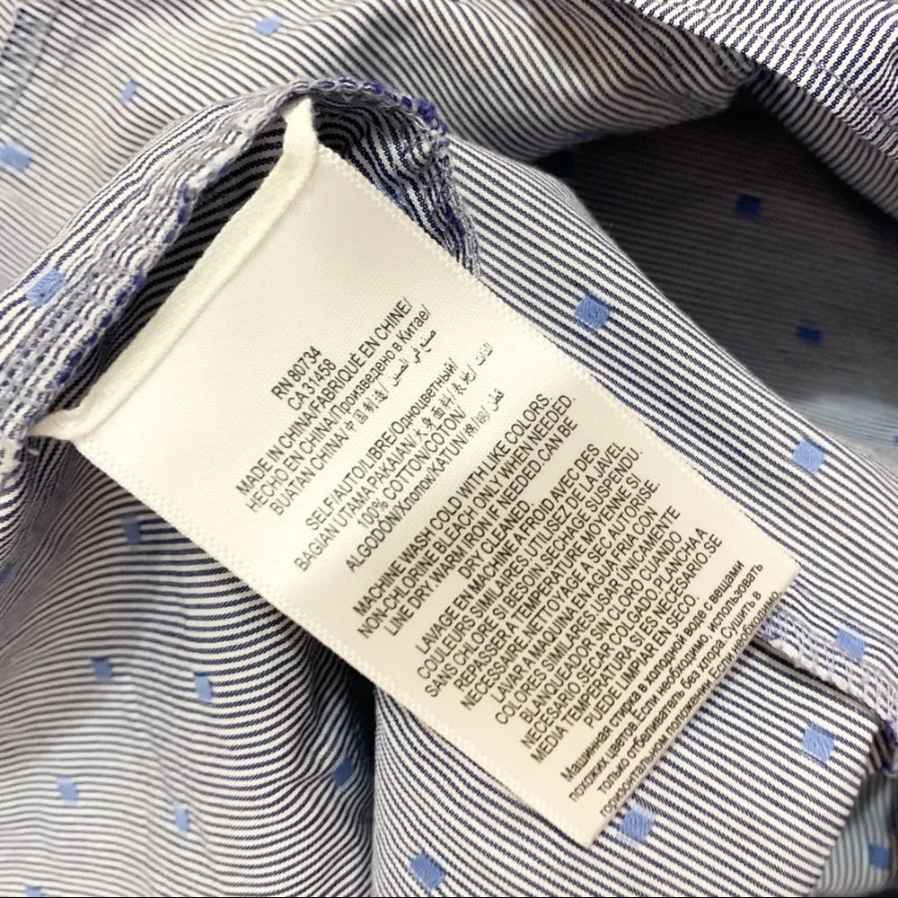 BCBGMaxAzria Cadence Off Shoulder Cotton Shift Dress Powder Blue Size Medium - Image 8