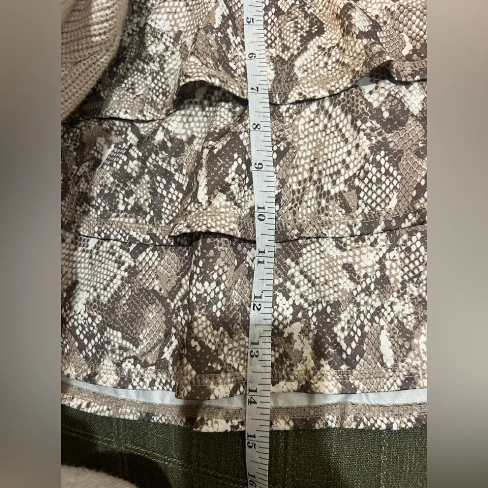 ID Ideology Women's Snake Tiered-Flounce skirt short under size XS - Image 15