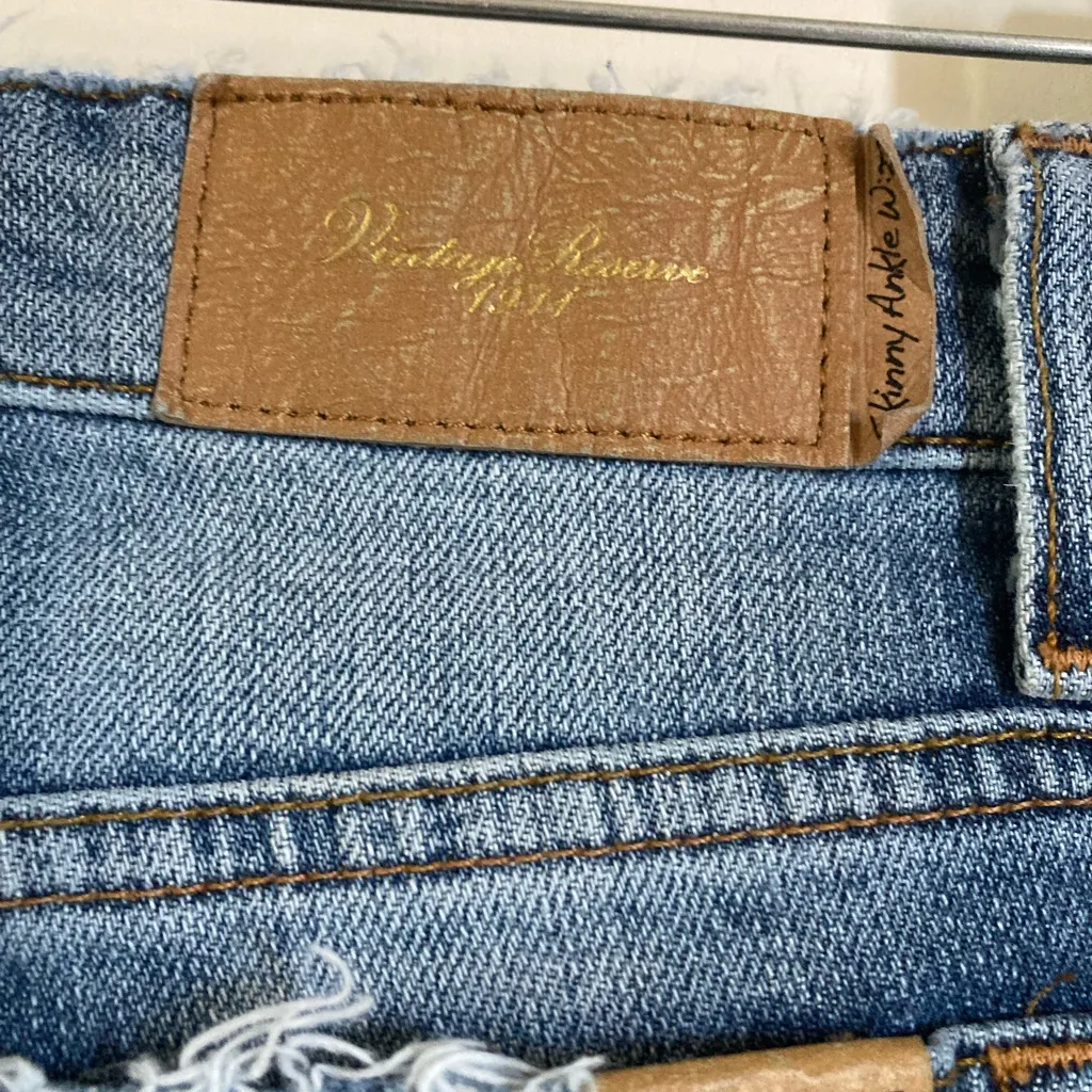 🌞Jean’s High Waisted Distressed Multicolor Denim 90’s Style Jean’s A218 Blue Size M - Image 6