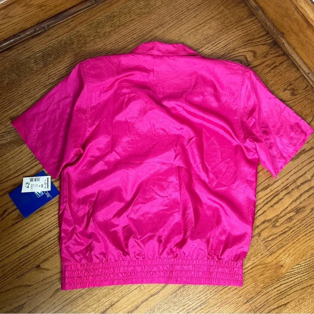 Ship ‘n Shore VTG Pink Gold Button Short Sleeve Blouse DEADSTOCK NWT Size 8 - Image 14