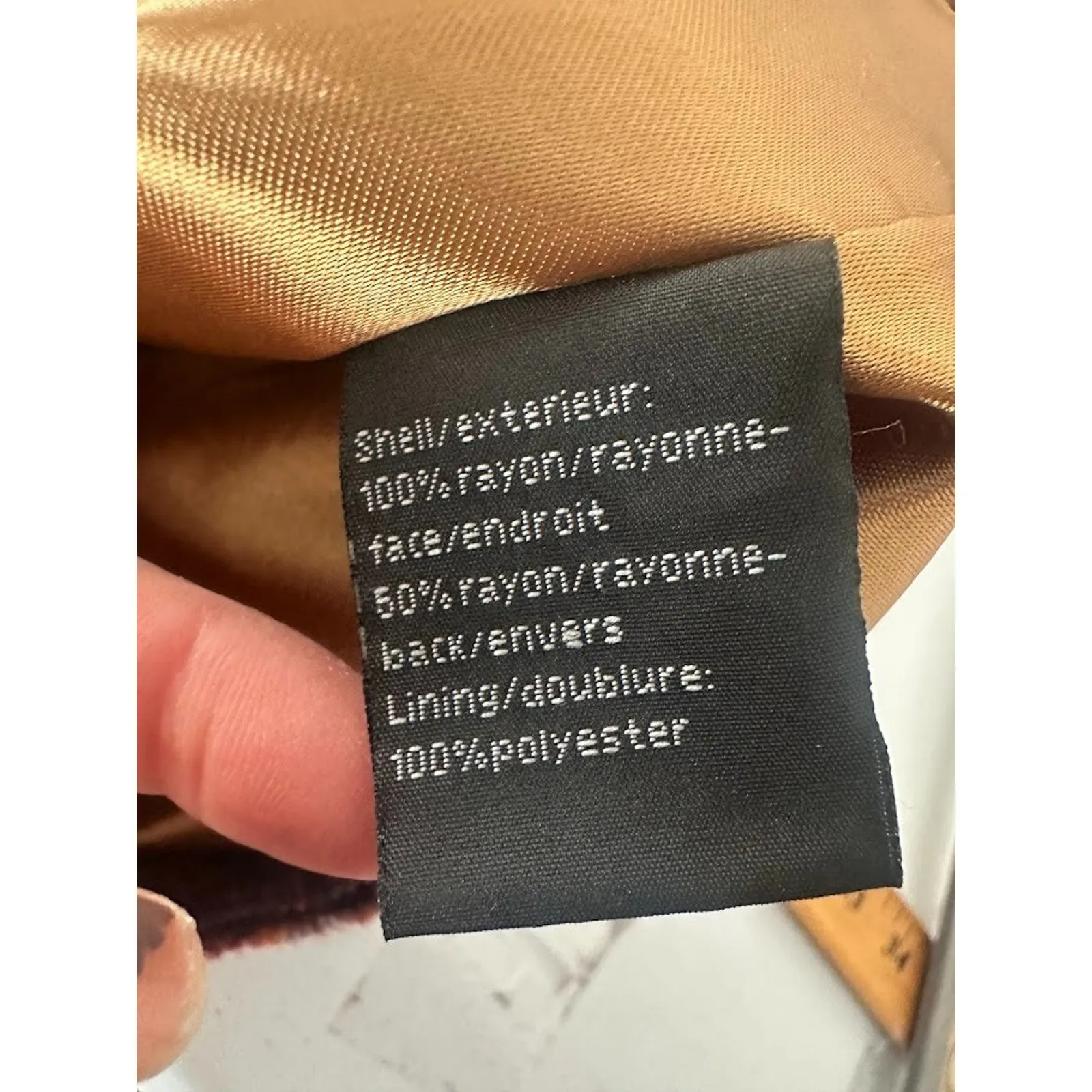 Tsunami Faux Fur Zip Jacket Coat Women’s Large Multicolor Boho Artsy Hippie Orange - Image 7