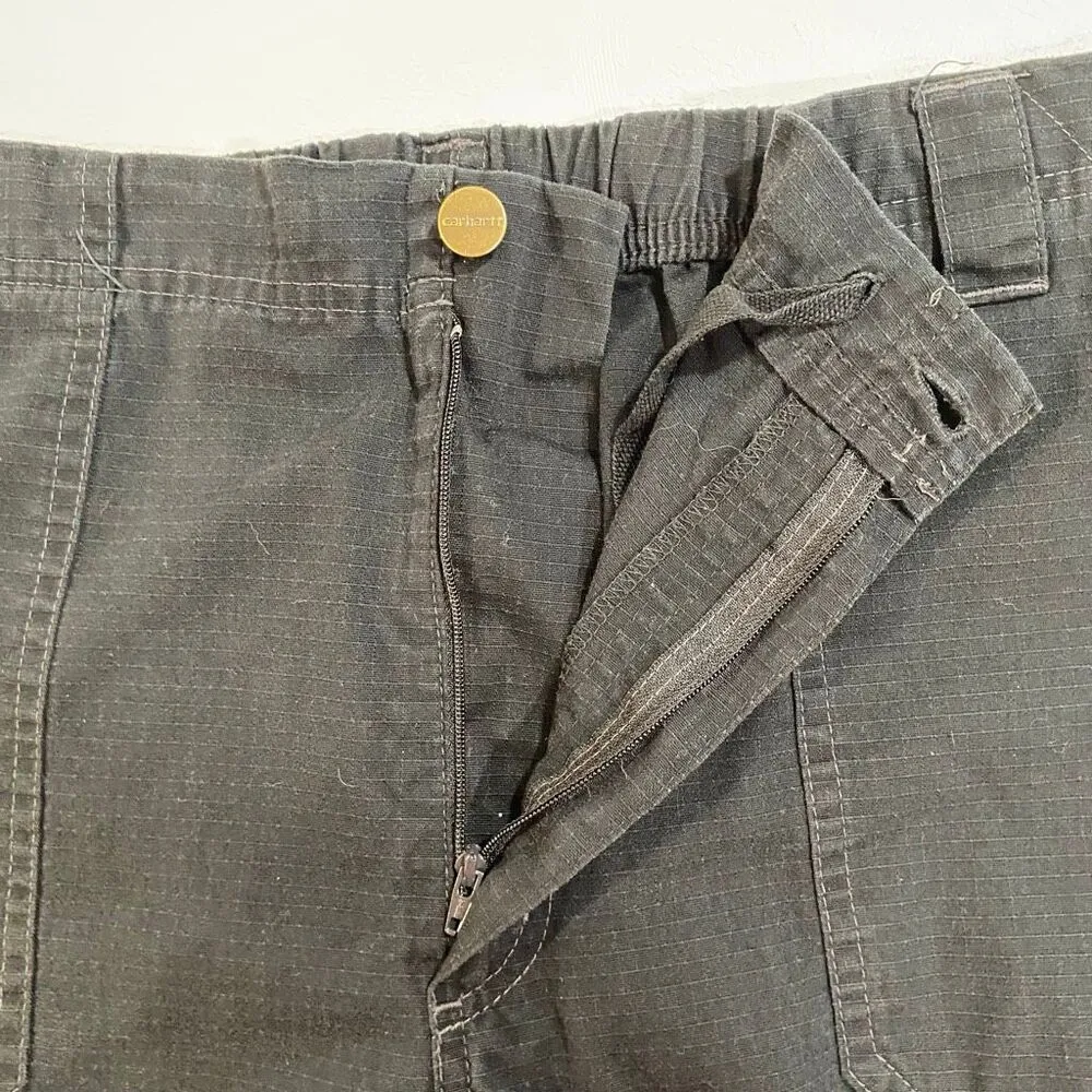 Carhartt  Black Utility Cargo Work Pants Regular  L Durable Cotton Blend unisex - Image 6