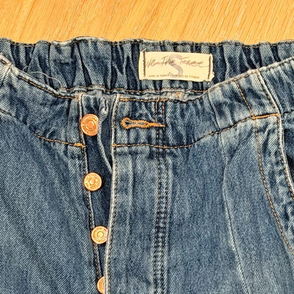 Free People all‎ star button fly utility Jean cargos small - Image 5