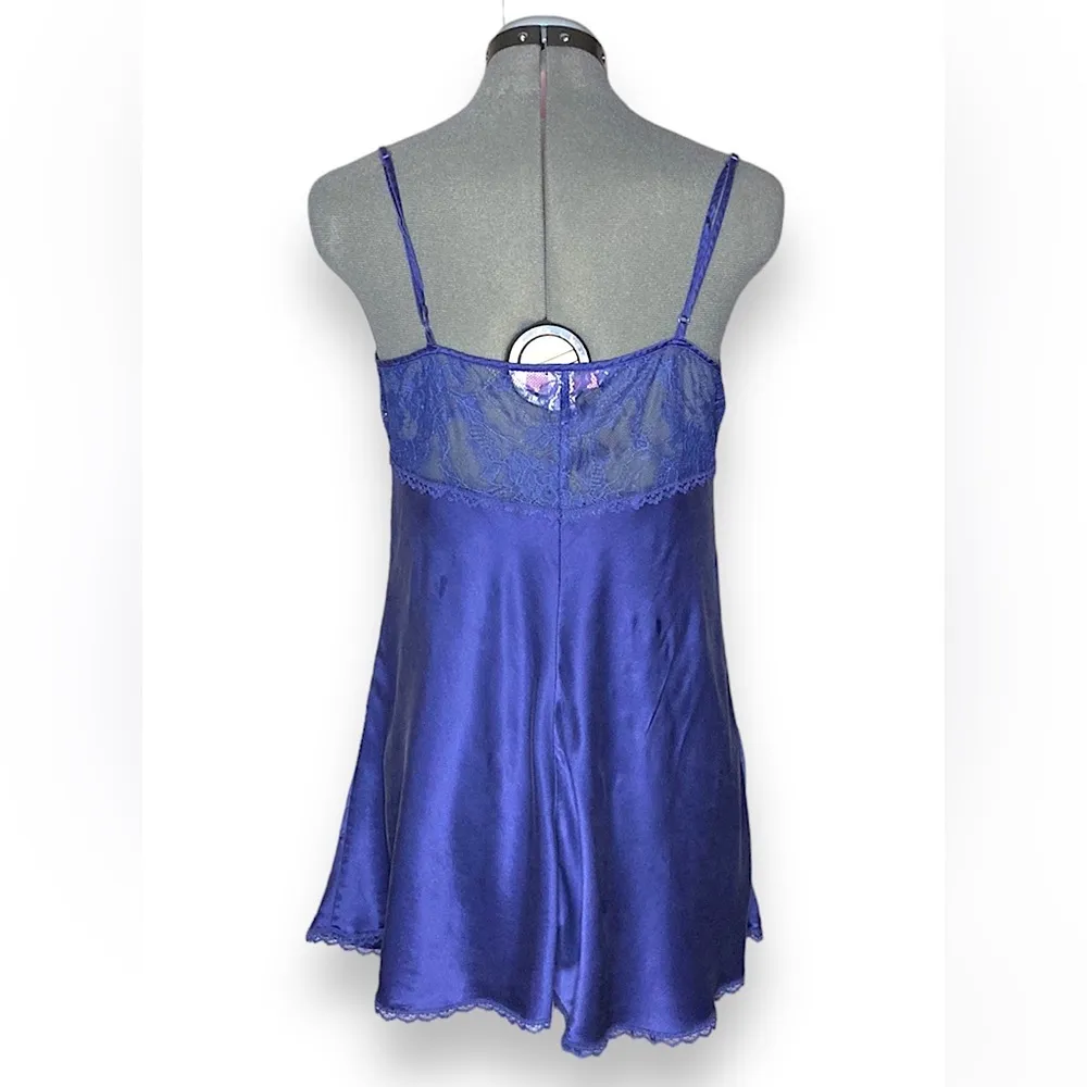 Victoria Secret purple Silk babydoll lingerie top - Image 2