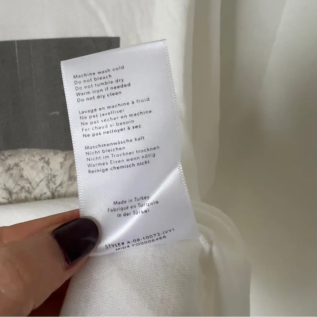 NWOT Anine Bing Avi Mick Jagger Tee in Ivory - Image 9