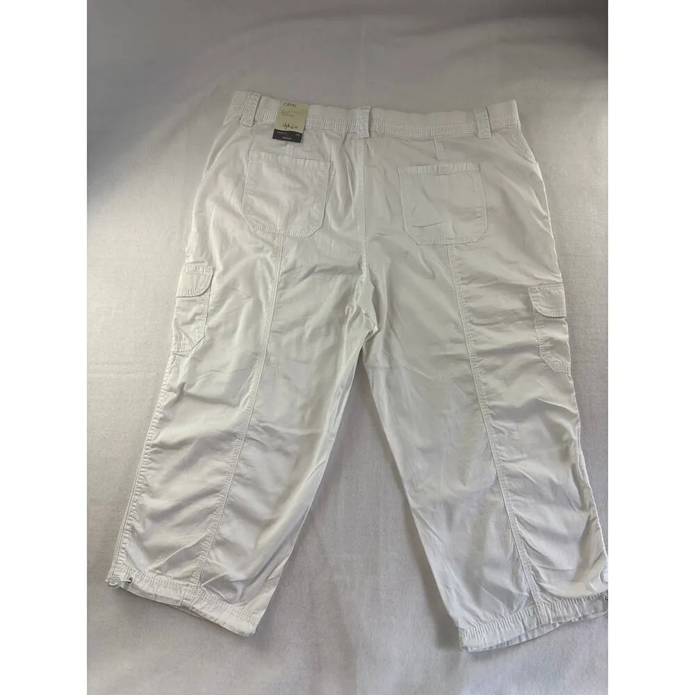 Women’s Style&Co Size 18 White Capri Pants. - Image 3