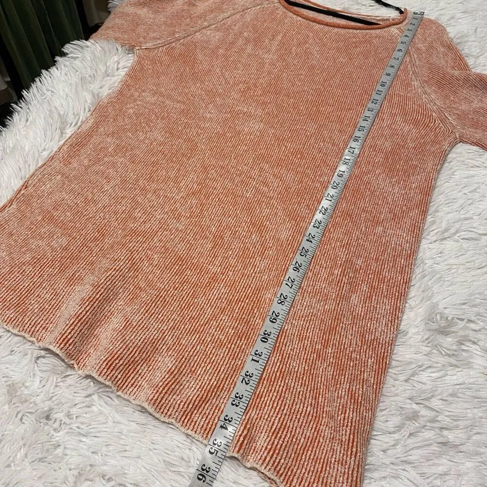 Free People Lenox Sweater Tunic in Carrot Cake Combo Medium - Image 5