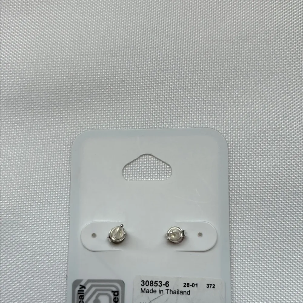 Icing Sterling Silver Maple Leaf Earrings - Image 2