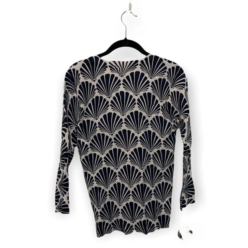 Merona shell print cardigan SZ M - Image 4